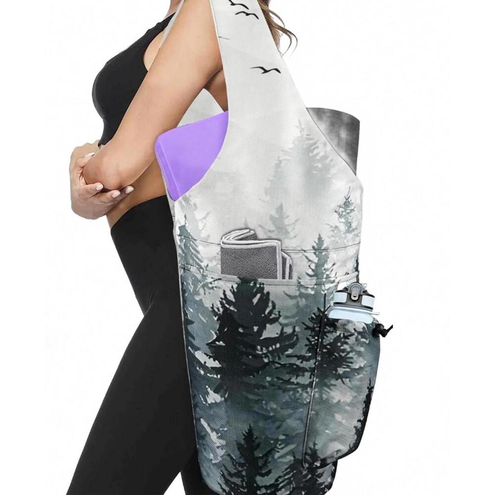 Yoga Mat‎ Bag Large Opening Long Tote Carrier Holder Bag Adjustable Strap